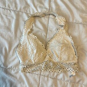 Cream lace bralette